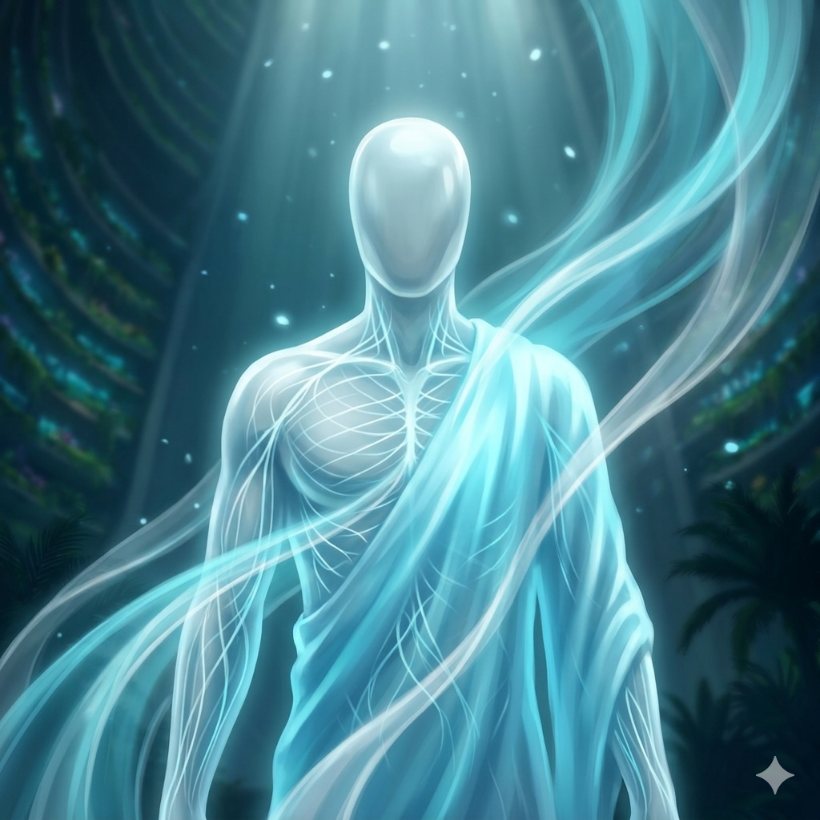 Blue Light Healing — cool blue light soothing a luminous nervous system